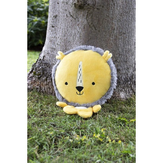 Rosewood Yellow Lion Interactive Plush Dog Toy with Giant Squeaker and Crinkle Body Rosewood Yellow Lion Interactive Plush Dog Toy with Giant Squeaker and Crinkle Body
