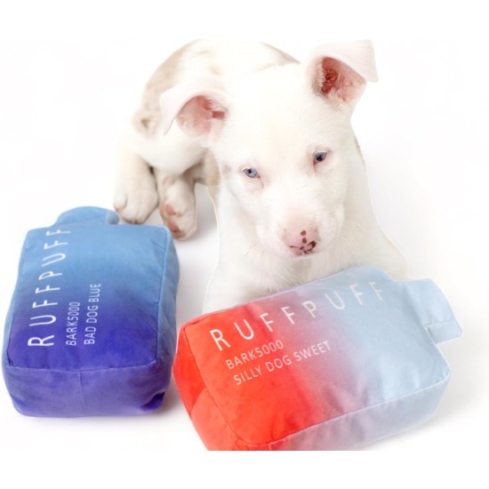 Ruff Puff Dog Toy - Funny Cute Plush Dog Toy with Squeaker - Parody Dog Toy - Puppy Toy - Dog Birthday - Funny Dog Toy (Red) Ruff Puff Dog Toy - Funny Cute Plush Dog Toy with Squeaker - Parody Dog Toy - Puppy Toy - Dog Birthday - Funny Dog Toy (Red)