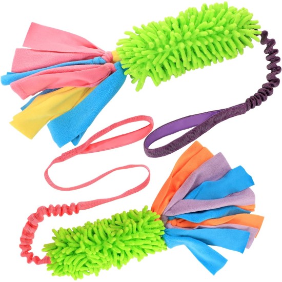 SCHITEC Dog Toy, 2 Pack Interactive Play Training Rope Dog Toy, Squeaky Tug of War Toy for Puppies, Small, Medium and Large Dogs SCHITEC Dog Toy, 2 Pack Interactive Play Training Rope Dog Toy, Squeaky Tug of War Toy for Puppies, Small, Medium and Large Dogs