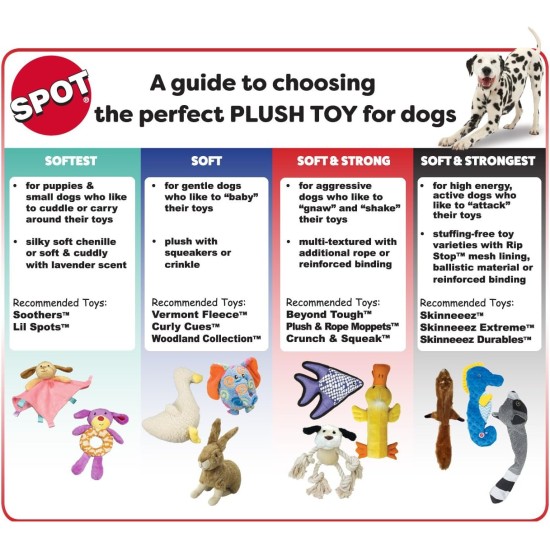 SPOT by Ethical Products Skinneeez Crinklers Dog Toy with Squeaker for All Dogs, Tug Toy for Small and Large Breeds, Squeaky Toy for Dogs, Goat, Large SPOT by Ethical Products Skinneeez Crinklers Dog Toy with Squeaker for All Dogs, Tug Toy for Small and Large Breeds, Squeaky Toy for Dogs, Goat, Large
