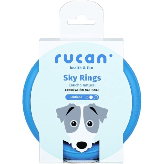 Sky Ring | Multifunctional Ring for Dogs | Throw and Pull | Flavored Natural Rubber | Active and Durable Play | Ideal for Medium Breeds (Medium Size) Sky Ring | Multifunctional Ring for Dogs | Throw and Pull | Flavored Natural Rubber | Active and Durable Play | Ideal for Medium Breeds (Medium Size)