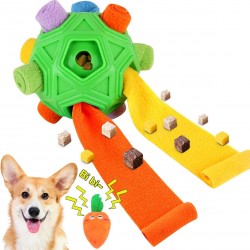 Snuffle Ball for Dogs, Interactive Puzzle, Treat Ball, Natural Foraging Toy, Slow Feeder for Training and Stress Relief, Green Snuffle Ball for Dogs, Interactive Puzzle, Treat Ball, Natural Foraging Toy, Slow Feeder for Training and Stress Relief, Green