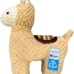 Spunky pup Clean Earth Plush Squeaker Dog Toy - Recycled Eco Friendly Floats for Beach Lake Pool - Llama Spunky pup Clean Earth Plush Squeaker Dog Toy - Recycled Eco Friendly Floats for Beach Lake Pool - Llama