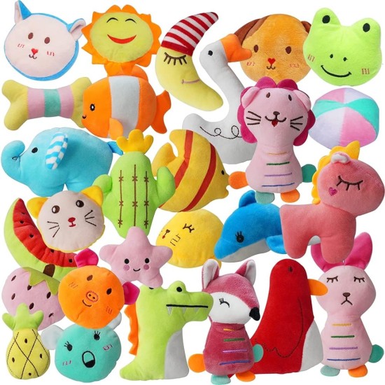 Squeaky Toys for Dogs, Plush Toy Set for Teething Puppies, Small Dogs, Interactive Toys (27 Pieces) Squeaky Toys for Dogs, Plush Toy Set for Teething Puppies, Small Dogs, Interactive Toys (27 Pieces)