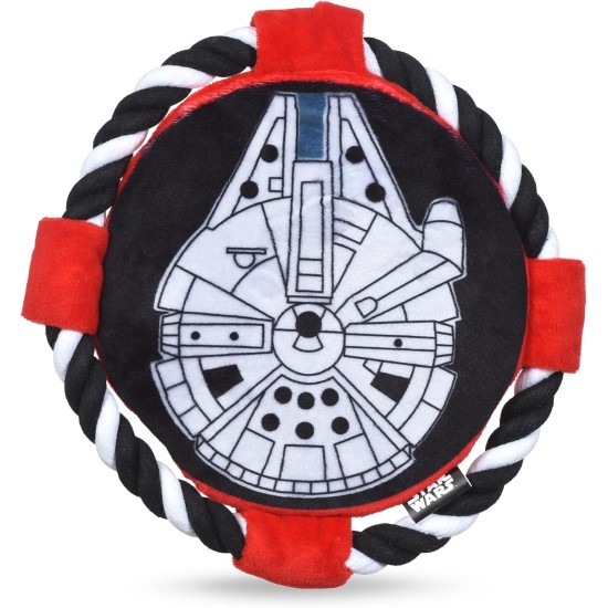 Star Wars for Pets Millennium Falcon Rope Frisbee Dog Toy, Millennium Falcon Chew Toy for Dogs Dog Toy, Dog Frisbee, Dog Tug Toy, Tug of War Chew Toy Star Wars for Pets Millennium Falcon Rope Frisbee Dog Toy, Millennium Falcon Chew Toy for Dogs Dog Toy, Dog Frisbee, Dog Tug Toy, Tug of War Chew Toy