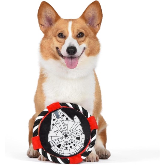 Star Wars for Pets Millennium Falcon Rope Frisbee Dog Toy, Millennium Falcon Chew Toy for Dogs Dog Toy, Dog Frisbee, Dog Tug Toy, Tug of War Chew Toy Star Wars for Pets Millennium Falcon Rope Frisbee Dog Toy, Millennium Falcon Chew Toy for Dogs Dog Toy, Dog Frisbee, Dog Tug Toy, Tug of War Chew Toy