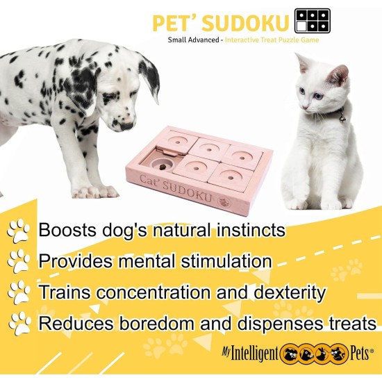 Sudoku Small Advanced Classic – My Intelligent Dogs Interaktives Holzspielzeug für Hunde und Katzen Hundespielzeug Intelligentes Hundespielzeug Sudoku Small Advanced Classic – My Intelligent Dogs Interaktives Holzspielzeug für Hunde und Katzen Hundespielzeug Intelligentes Hundespielzeug