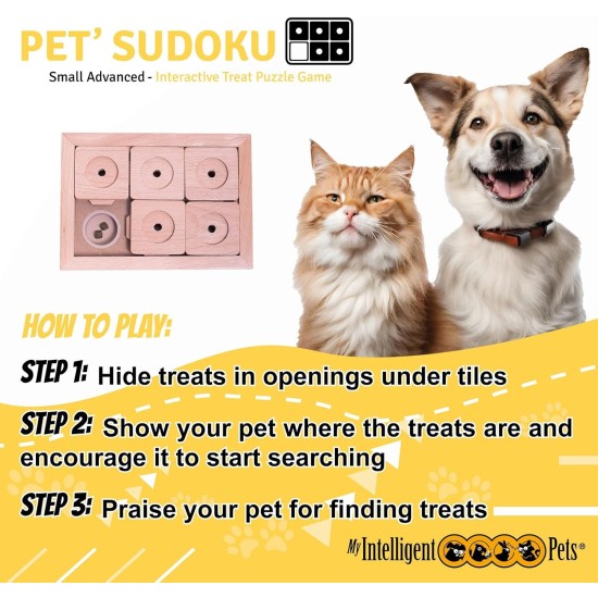 Sudoku Small Advanced Classic – My Intelligent Dogs Interaktives Holzspielzeug für Hunde und Katzen Hundespielzeug Intelligentes Hundespielzeug Sudoku Small Advanced Classic – My Intelligent Dogs Interaktives Holzspielzeug für Hunde und Katzen Hundespielzeug Intelligentes Hundespielzeug