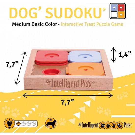 Sudoku Small Expert - Interaktives Katzen- und Hundespielzeug aus Holz Intelligentes Spielzeug für Hunde und Katzen Sudoku Small Expert - Interaktives Katzen- und Hundespielzeug aus Holz Intelligentes Spielzeug für Hunde und Katzen