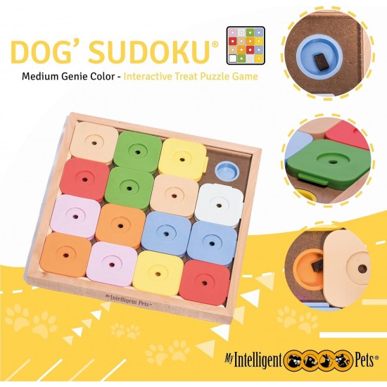 Sudoku Small Expert - Interaktives Katzen- und Hundespielzeug aus Holz Intelligentes Spielzeug für Hunde und Katzen Sudoku Small Expert - Interaktives Katzen- und Hundespielzeug aus Holz Intelligentes Spielzeug für Hunde und Katzen