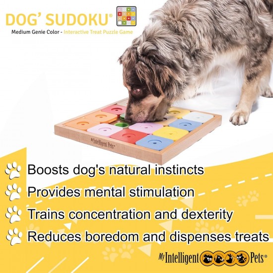 Sudoku Small Expert - Interaktives Katzen- und Hundespielzeug aus Holz Intelligentes Spielzeug für Hunde und Katzen Sudoku Small Expert - Interaktives Katzen- und Hundespielzeug aus Holz Intelligentes Spielzeug für Hunde und Katzen