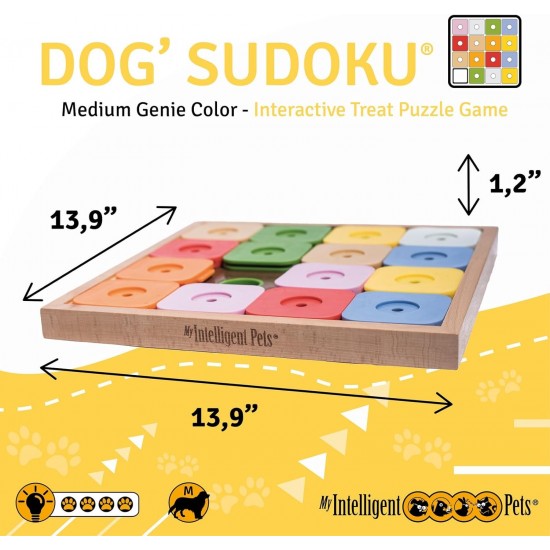 Sudoku Small Expert - Interaktives Katzen- und Hundespielzeug aus Holz Intelligentes Spielzeug für Hunde und Katzen Sudoku Small Expert - Interaktives Katzen- und Hundespielzeug aus Holz Intelligentes Spielzeug für Hunde und Katzen