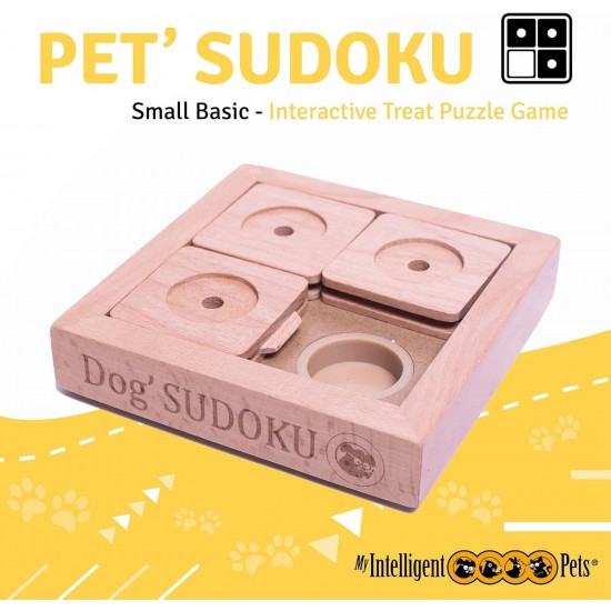 Sudoku Small Expert - Interaktives Katzen- und Hundespielzeug aus Holz Intelligentes Spielzeug für Hunde und Katzen Sudoku Small Expert - Interaktives Katzen- und Hundespielzeug aus Holz Intelligentes Spielzeug für Hunde und Katzen