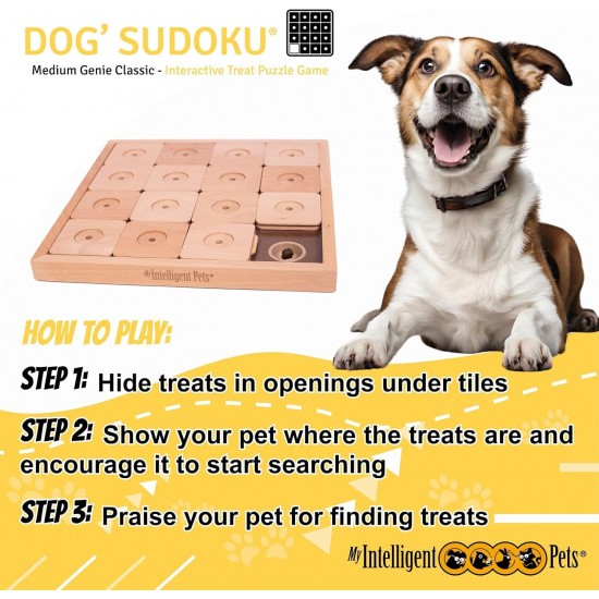 Sudoku Small Expert - Interaktives Katzen- und Hundespielzeug aus Holz Intelligentes Spielzeug für Hunde und Katzen Sudoku Small Expert - Interaktives Katzen- und Hundespielzeug aus Holz Intelligentes Spielzeug für Hunde und Katzen