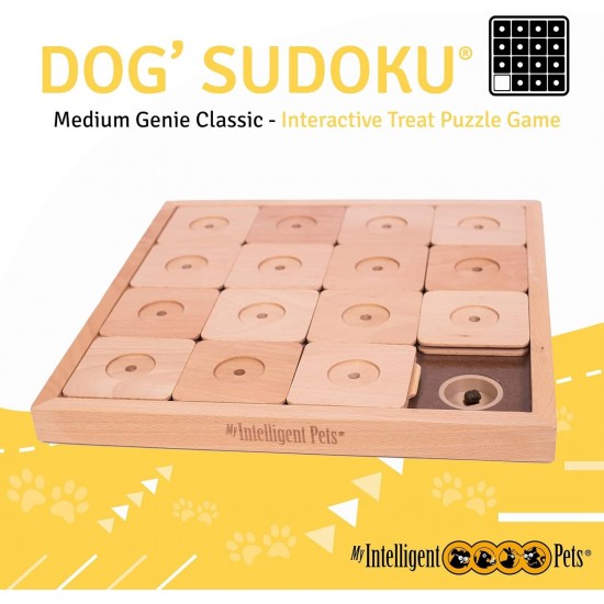 Sudoku Small Expert - Interaktives Katzen- und Hundespielzeug aus Holz Intelligentes Spielzeug für Hunde und Katzen Sudoku Small Expert - Interaktives Katzen- und Hundespielzeug aus Holz Intelligentes Spielzeug für Hunde und Katzen