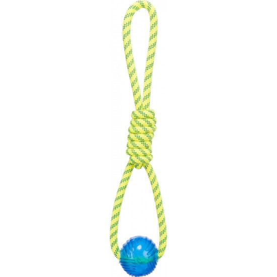 TRIXIE 33662 Play Rope with Ball for Dogs, Polyester/TPR, Diameter 6 x 40 cm TRIXIE 33662 Play Rope with Ball for Dogs, Polyester/TPR, Diameter 6 x 40 cm