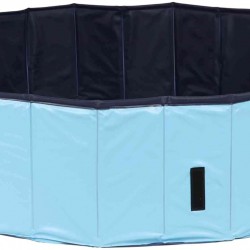 TRIXIE 39480 Dog Pool 70 x 12 cm in Blue/Grey Foldable Dog Paddling Pool with Non-Slip Base and Robust Wall Construction without Inflation TRIXIE 39480 Dog Pool 70 x 12 cm in Blue/Grey Foldable Dog Paddling Pool with Non-Slip Base and Robust Wall Construction without Inflation