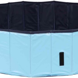TRIXIE 39480 Dog Pool 70 x 12 cm in Blue/Grey Foldable Dog Paddling Pool with Non-Slip Base and Robust Wall Construction without Inflation TRIXIE 39480 Dog Pool 70 x 12 cm in Blue/Grey Foldable Dog Paddling Pool with Non-Slip Base and Robust Wall Construction without Inflation