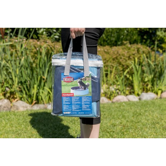 TRIXIE 39480 Dog Pool, Diameter 70 x 12 cm, Petrol / Grey TRIXIE 39480 Dog Pool, Diameter 70 x 12 cm, Petrol / Grey
