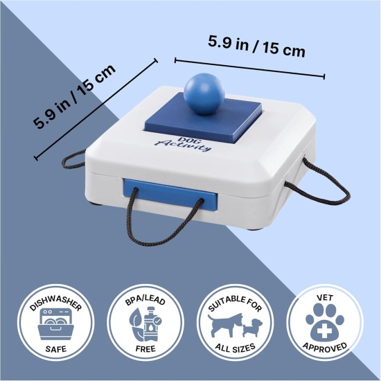 TRIXIE Dog Toy Intelligence Dog Activity Strategy Game "Gamble Box" - Sophisticated Intelligence Toy for Dogs for Business, 15 x 15 cm - 32011 TRIXIE Dog Toy Intelligence Dog Activity Strategy Game "Gamble Box" - Sophisticated Intelligence Toy for Dogs for Business, 15 x 15 cm - 32011