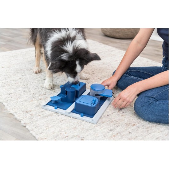 TRIXIE Dog Toy Intelligence Dog Activity Strategy Game "Gamble Box" - Sophisticated Intelligence Toy for Dogs for Business, 15 x 15 cm - 32011 TRIXIE Dog Toy Intelligence Dog Activity Strategy Game "Gamble Box" - Sophisticated Intelligence Toy for Dogs for Business, 15 x 15 cm - 32011