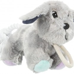 TRIXIE Dog Toy Junior Plush Dog with Rope - Soft Plush Toy Dog for Puppies and Small Dogs - Robust Tug & Fetch Toy with Rope, 24 cm - 36160 TRIXIE Dog Toy Junior Plush Dog with Rope - Soft Plush Toy Dog for Puppies and Small Dogs - Robust Tug & Fetch Toy with Rope, 24 cm - 36160