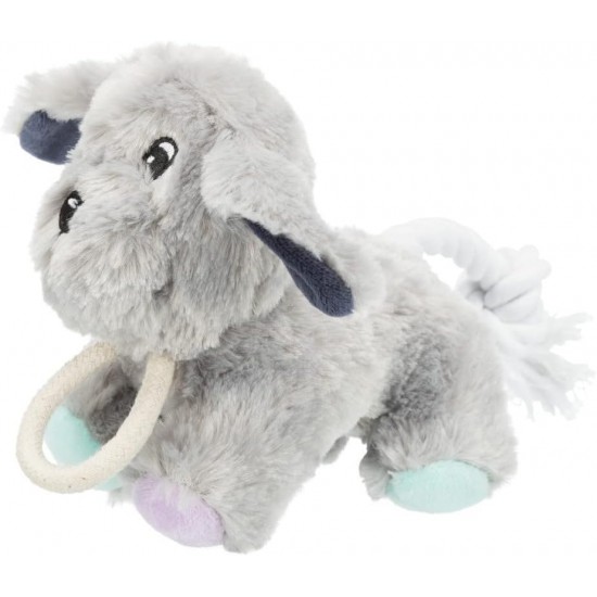 TRIXIE Dog Toy Junior Plush Dog with Rope - Soft Plush Toy Dog for Puppies and Small Dogs - Robust Tug & Fetch Toy with Rope, 24 cm - 36160 TRIXIE Dog Toy Junior Plush Dog with Rope - Soft Plush Toy Dog for Puppies and Small Dogs - Robust Tug & Fetch Toy with Rope, 24 cm - 36160