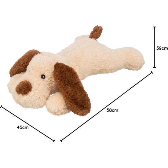 TRIXIE Noiseless and Soothing Cuddly Dog Benny Plush for Puppies, Dog Toy, Cuddly Toy, 30 cm, 35959, Brown TRIXIE Noiseless and Soothing Cuddly Dog Benny Plush for Puppies, Dog Toy, Cuddly Toy, 30 cm, 35959, Brown
