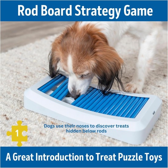 TRIXIE Puzzle Toy for Dogs with Sticks Beginner (Level 1) Strategy Game Dog Activity Treat TRIXIE Puzzle Toy for Dogs with Sticks Beginner (Level 1) Strategy Game Dog Activity Treat