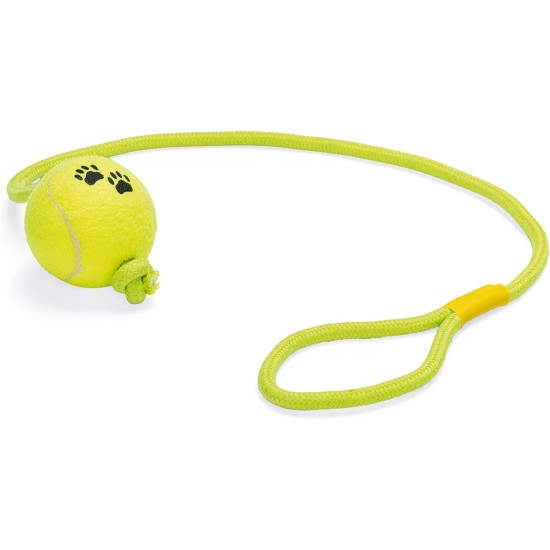 Tennis Ball with Rope 6.5 cm 30:15 Tennis Ball with Rope 6.5 cm 30:15