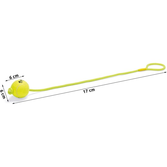 Tennis Ball with Rope 6.5 cm 30:15 Tennis Ball with Rope 6.5 cm 30:15