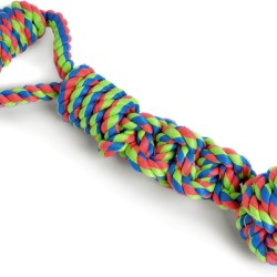 Toyz by Petface Rope Ball Tugger Dog Toy Toyz by Petface Rope Ball Tugger Dog Toy