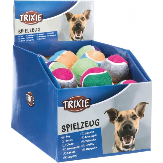 Trixie 3475 Felt Tennis Balls, 6 cm, Pack of 36 Trixie 3475 Felt Tennis Balls, 6 cm, Pack of 36
