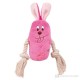 Trixie Animals with Rope Squeaker Plush Assorted Colours Trixie Animals with Rope Squeaker Plush Assorted Colours
