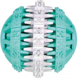 Trixie Denta Fun Natural Rubber Mint Flavour Ball, 6 Cm, Pack of 4 Trixie Denta Fun Natural Rubber Mint Flavour Ball, 6 Cm, Pack of 4