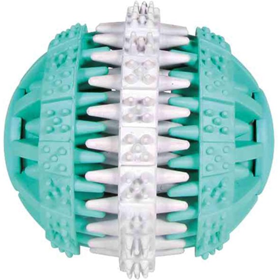 Trixie Denta Fun Natural Rubber Mint Flavour Ball, 6 Cm, Pack of 4 Trixie Denta Fun Natural Rubber Mint Flavour Ball, 6 Cm, Pack of 4