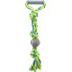 Trixie Denta Fun Rope Ring with Tennis Ball Tugger Toy for Dog, 50 x 6 cm Trixie Denta Fun Rope Ring with Tennis Ball Tugger Toy for Dog, 50 x 6 cm