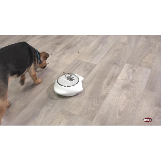 Trixie Dog Snack Popper, Interactive Treat Dispenser for Cats and Dogs, White Trixie Dog Snack Popper, Interactive Treat Dispenser for Cats and Dogs, White
