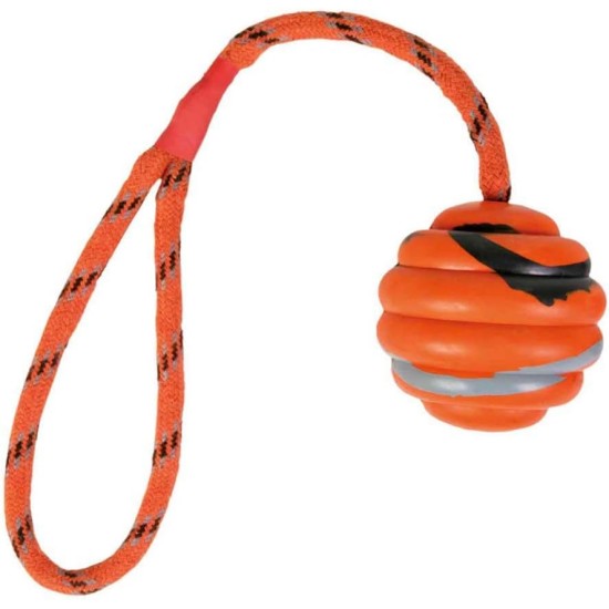 Trixie Natural Rubber Dog Wavy Ball on a Rope, 30 x 6 cm Trixie Natural Rubber Dog Wavy Ball on a Rope, 30 x 6 cm