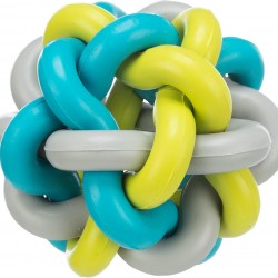 Trixie Natural Rubber Knotted Ball, 7 cm Diameter, Pack of 4 Trixie Natural Rubber Knotted Ball, 7 cm Diameter, Pack of 4