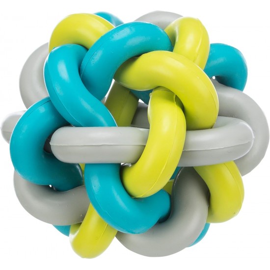 Trixie Natural Rubber Knotted Ball, 7 cm Diameter, Pack of 4 Trixie Natural Rubber Knotted Ball, 7 cm Diameter, Pack of 4