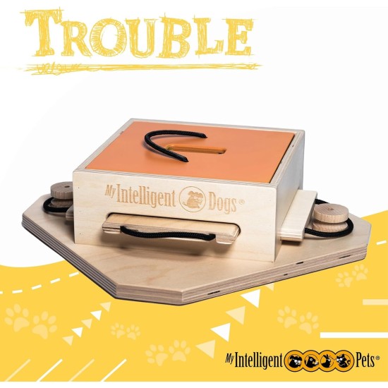 Trouble - My Intelligent Dogs Interaktives Hundespielzeug aus Holz Intelligentes Spielzeug für Hunde Trouble - My Intelligent Dogs Interaktives Hundespielzeug aus Holz Intelligentes Spielzeug für Hunde