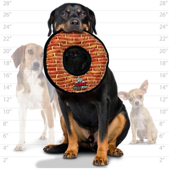 Tuffy 's Mega Odd Ball Chain Link Dog Toy Tuffy 's Mega Odd Ball Chain Link Dog Toy
