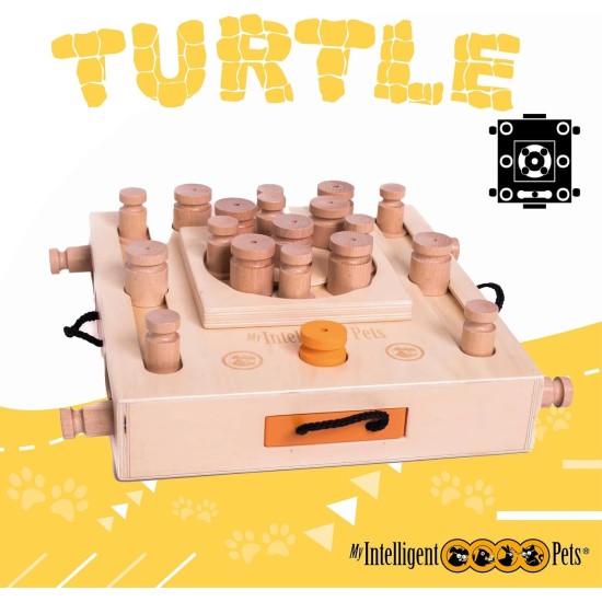 Turtle - My Intelligent Dogs Interaktives Hundespielzeug aus Holz Hundespielzeug für Hunde Hundespielzeug kleine und große Hunde Hunde Spielzeug Turtle - My Intelligent Dogs Interaktives Hundespielzeug aus Holz Hundespielzeug für Hunde Hundespielzeug kleine und große Hunde Hunde Spielzeug