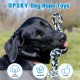 UPSKY 2 Pack Puppy Teeth Grinding Toys, Almost Indestructible, Teeth Cleaning Products, Prevents Boredom and Relieves Stress