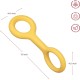 Ubbi Interactive Kibbler Dispensing Dog Toy, for Medium to Large Dog Breeds, Durable Natural Rubber, Yellow Ubbi Interactive Kibbler Dispensing Dog Toy, for Medium to Large Dog Breeds, Durable Natural Rubber, Yellow
