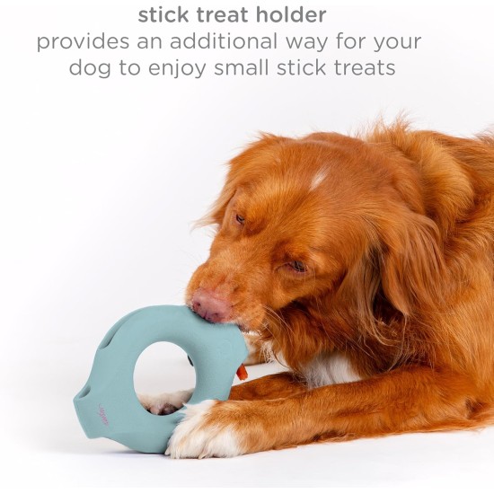 Ubbi Interactive Kibbler Dispensing Dog Toy, for Medium to Large Dog Breeds, Durable Natural Rubber, Yellow Ubbi Interactive Kibbler Dispensing Dog Toy, for Medium to Large Dog Breeds, Durable Natural Rubber, Yellow