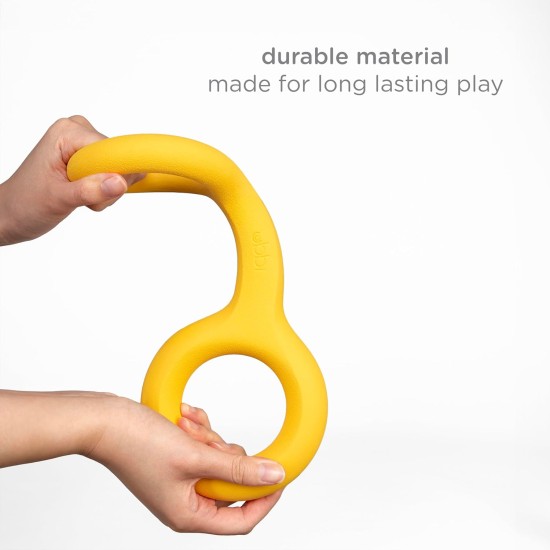Ubbi Tuggle Dog Toy, Durable Rubber with Ergonomic Grip, for Medium to Large Dog Breeds, Charcoal Ubbi Tuggle Dog Toy, Durable Rubber with Ergonomic Grip, for Medium to Large Dog Breeds, Charcoal