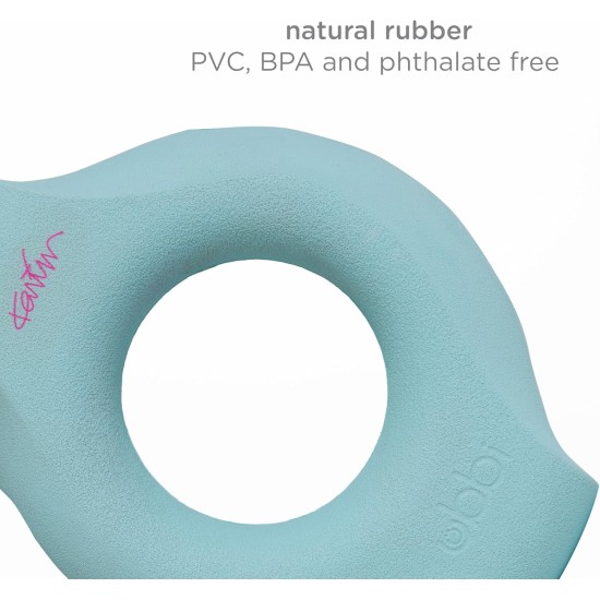 Ubbi Tuggle Dog Toy, Durable Rubber with Ergonomic Grip, for Medium to Large Dog Breeds, Charcoal Ubbi Tuggle Dog Toy, Durable Rubber with Ergonomic Grip, for Medium to Large Dog Breeds, Charcoal