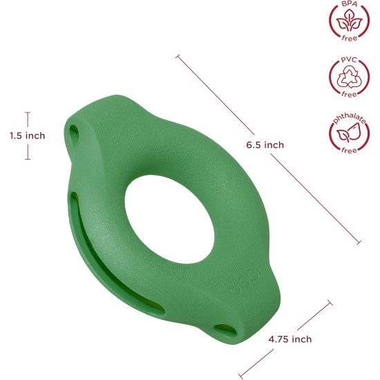 Ubbi Tuggle Dog Toy, Durable Rubber with Ergonomic Grip, for Medium to Large Dog Breeds, Charcoal Ubbi Tuggle Dog Toy, Durable Rubber with Ergonomic Grip, for Medium to Large Dog Breeds, Charcoal